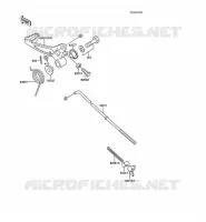 PEDALE DE FREIN pour Kawasaki KX60 1988