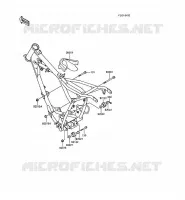 PIECE DE CADRE (COUVERTURE) pour Kawasaki KX60 1988