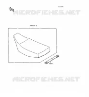 SELLE pour Kawasaki KX60 1988