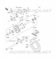 MOYEU ARRIERE pour Kawasaki KX65 2002