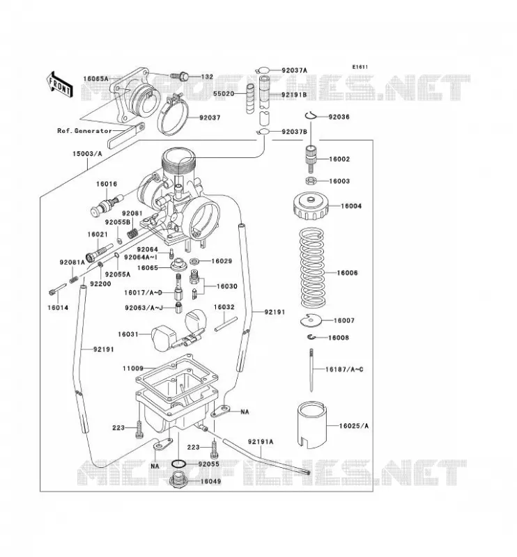 CARBURATEUR Kawasaki TOUT-TERRAIN 65 2003 KX65  KX65-A4