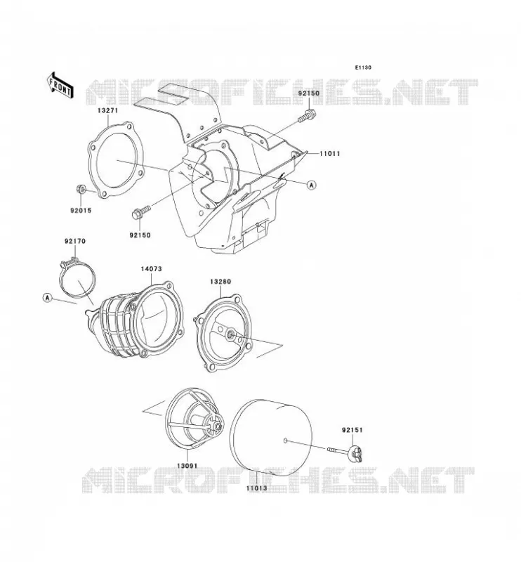 FILTRE A AIR Kawasaki TOUT-TERRAIN 65 2003 KX65  KX65-A4
