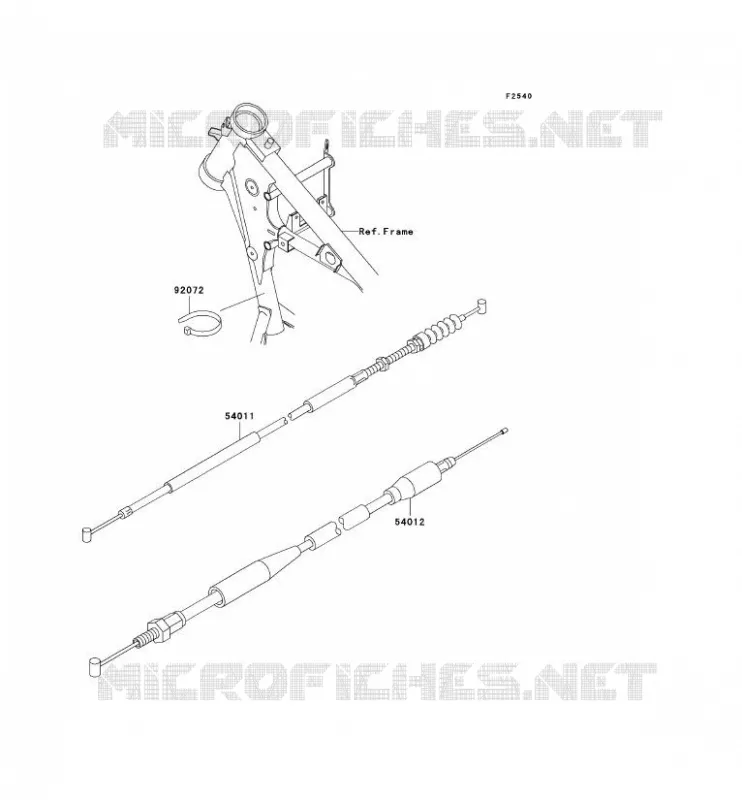 CABLES Kawasaki TOUT-TERRAIN 65 2005 KX65  KX65-A6