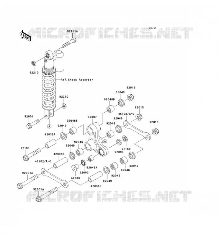 SUSPENSION Kawasaki TOUT-TERRAIN 65 2008 KX65  KX65A8F