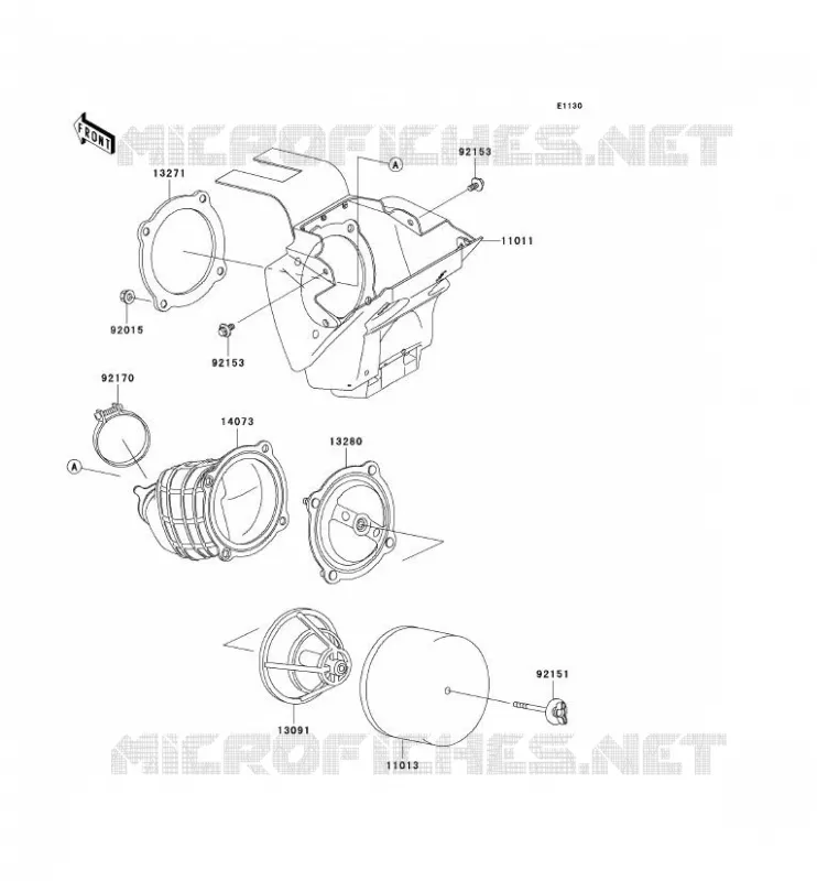 FILTRE A AIR Kawasaki TOUT-TERRAIN 65 2009 KX65  KX65A9F