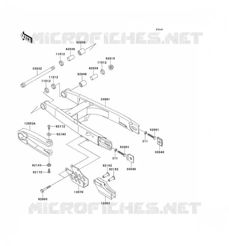 BRAS OSCILLANT Kawasaki TOUT-TERRAIN 65 2010 KX65  KX65AAF