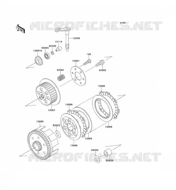 EMBRAYAGE Kawasaki TOUT-TERRAIN 65 2010 KX65  KX65AAF