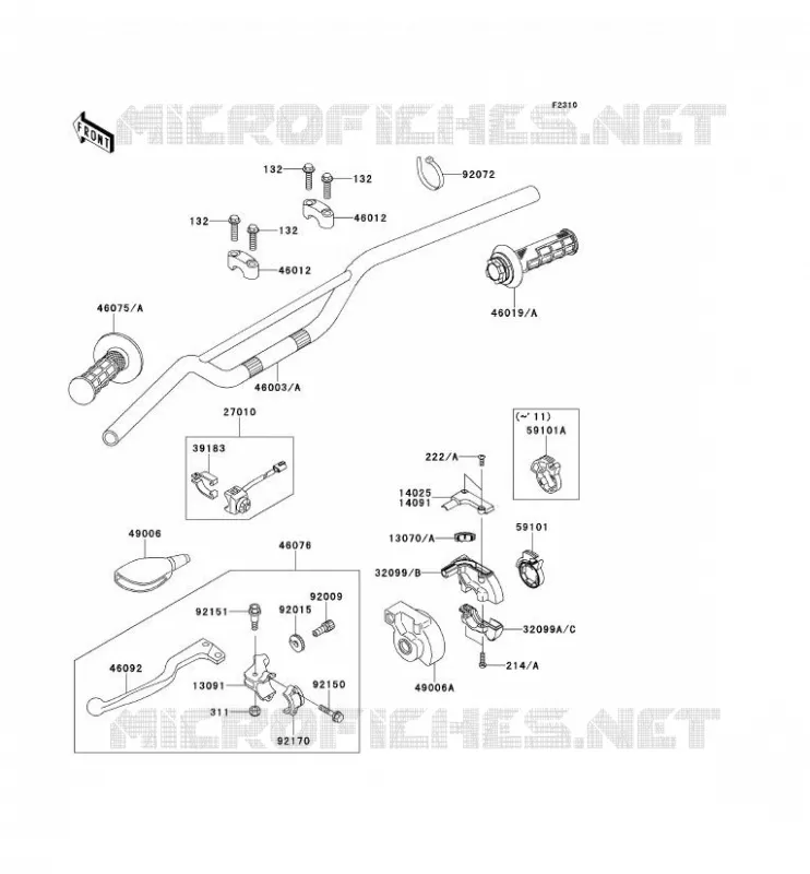 GUIDON Kawasaki TOUT-TERRAIN 65 2012 KX65  KX65ACF