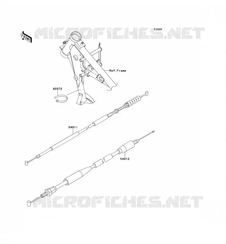 CABLES Kawasaki TOUT-TERRAIN 65 2013 KX65  KX65ADF