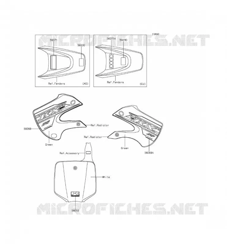 LABEL Kawasaki TOUT-TERRAIN 65 2015 KX65  KX65AFF