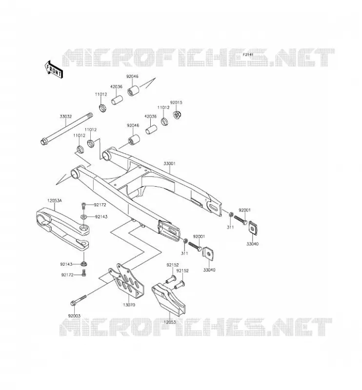 BRAS OSCILLANT Kawasaki TOUT-TERRAIN 65 2016 KX65  KX65AGF