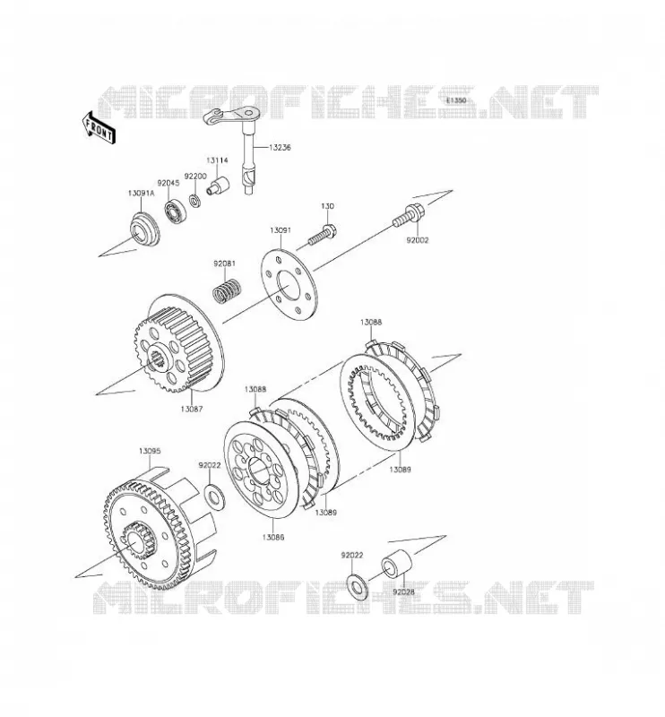 EMBRAYAGE Kawasaki TOUT-TERRAIN 65 2016 KX65  KX65AGF