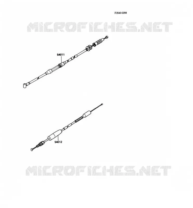 CABLES Kawasaki TOUT-TERRAIN 80 1990 KX80  KX80-L3