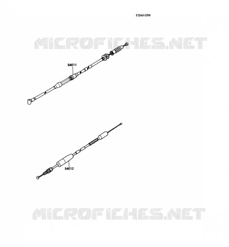CABLES Kawasaki TOUT-TERRAIN 80 1990 KX80  KX80-N3