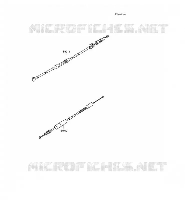 CABLES Kawasaki TOUT-TERRAIN 80 1990 KX80  KX80-P3