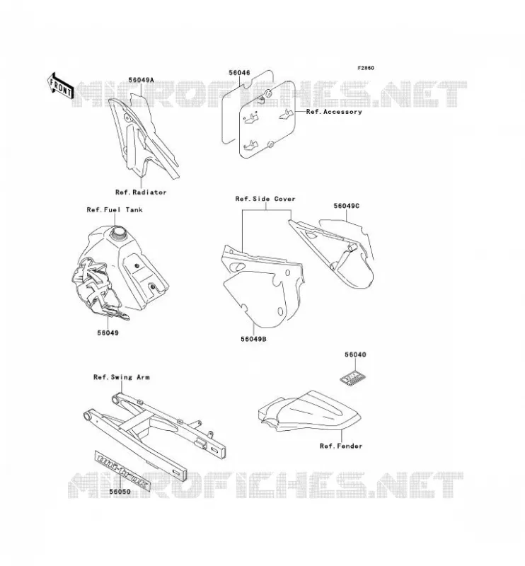 LABEL Kawasaki TOUT-TERRAIN 80 1991 KX80  KX80-R1