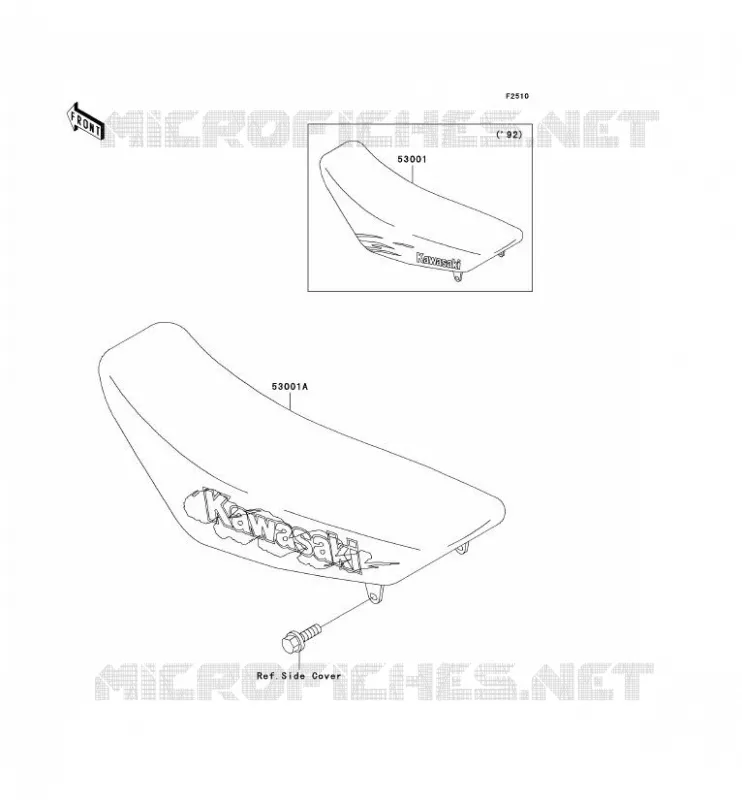 SELLE Kawasaki TOUT-TERRAIN 80 1992 KX80  KX80-R2
