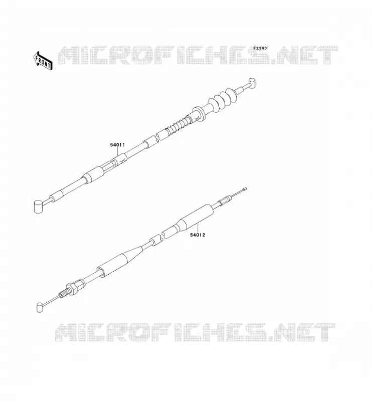 CABLES Kawasaki TOUT-TERRAIN 80 1994 KX125  KX80-R4