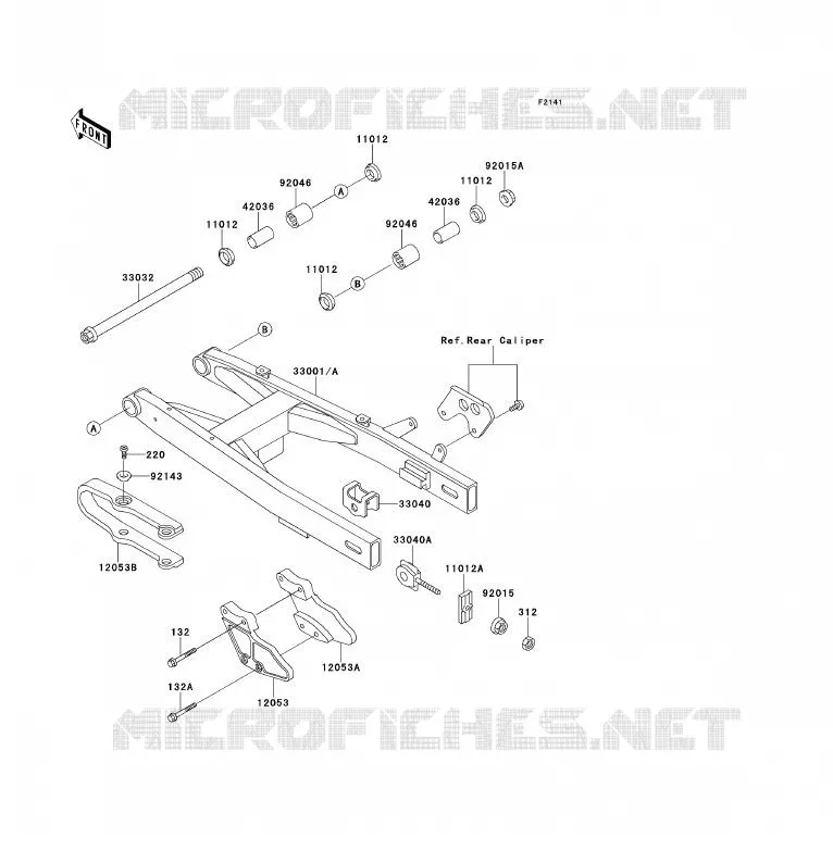 BRAS OSCILLANT Kawasaki TOUT-TERRAIN 80 1991 KX80  KX80-S1