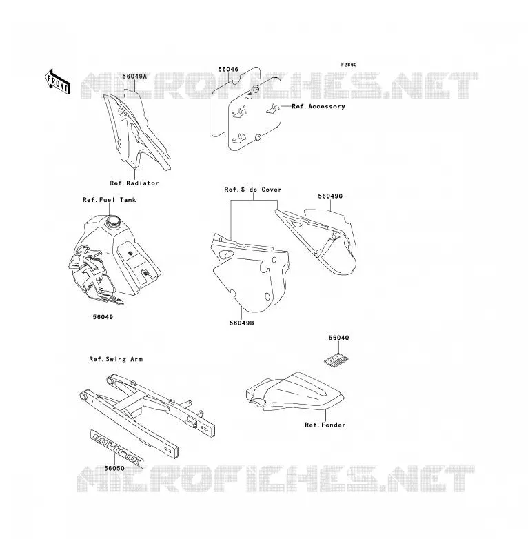 LABEL Kawasaki TOUT-TERRAIN 80 1991 KX80  KX80-S1