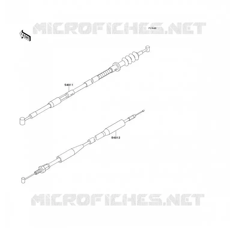 CABLE Kawasaki TOUT-TERRAIN 80 1992 KX80  KX80-S2