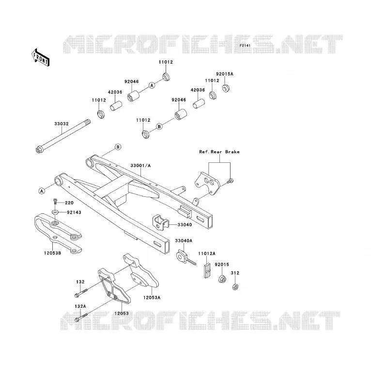 BRAS OSCILLANT Kawasaki TOUT-TERRAIN 80 1994 KX80  KX80-S4