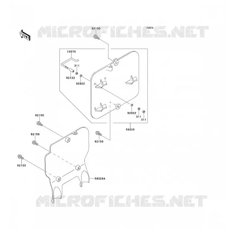 ACCESSOIRE Kawasaki TOUT-TERRAIN 80 1996 KX80  KX80-S6