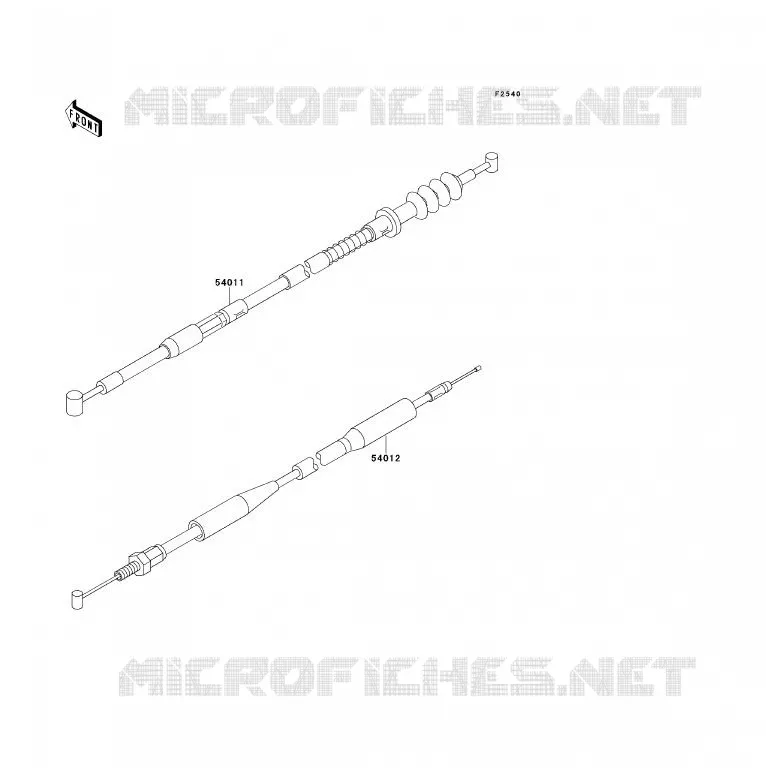 CABLES Kawasaki TOUT-TERRAIN 80 1996 KX80  KX80-S6