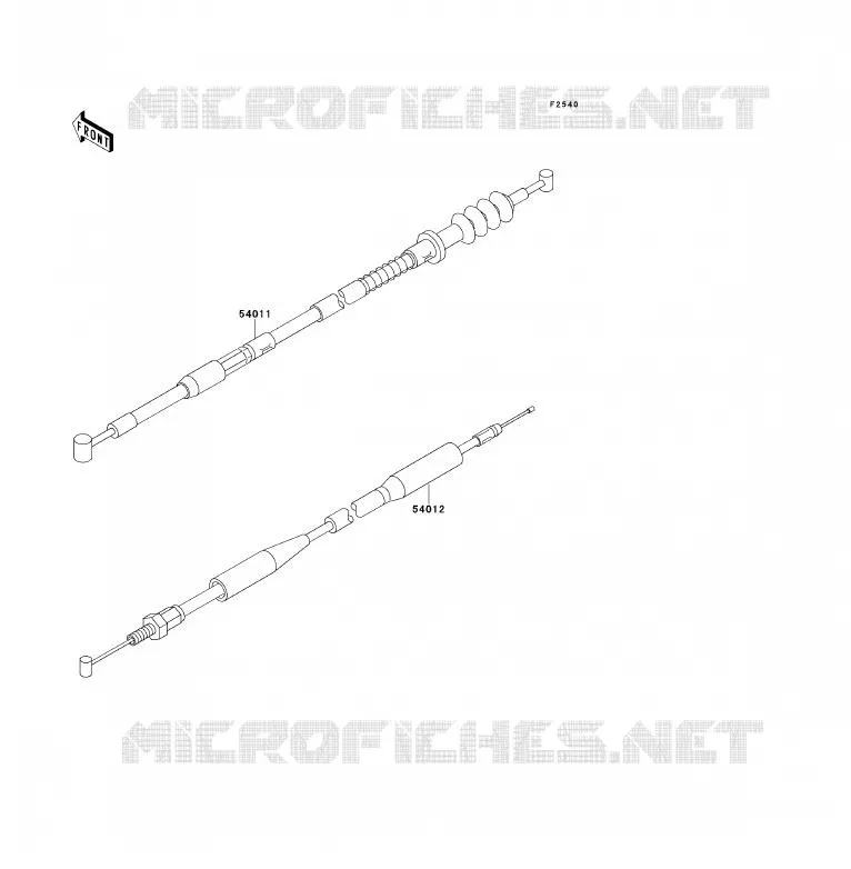 CABLES Kawasaki TOUT-TERRAIN 80 1996 KX80  KX80-S6