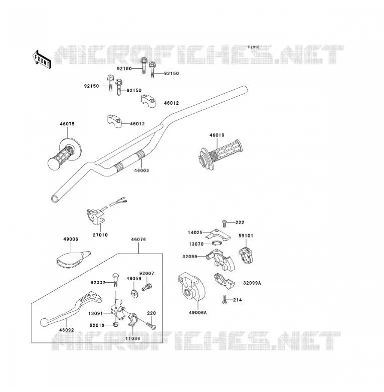 GUIDON Kawasaki TOUT-TERRAIN 80 1993 KX80  KX80-T3
