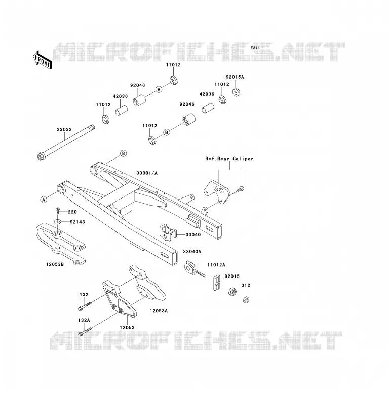BRAS OSCILLANT Kawasaki TOUT-TERRAIN 80 1995 KX80  KX80-T5