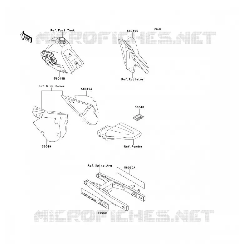 LABEL Kawasaki TOUT-TERRAIN 80 1992 KX80  KX80-V2