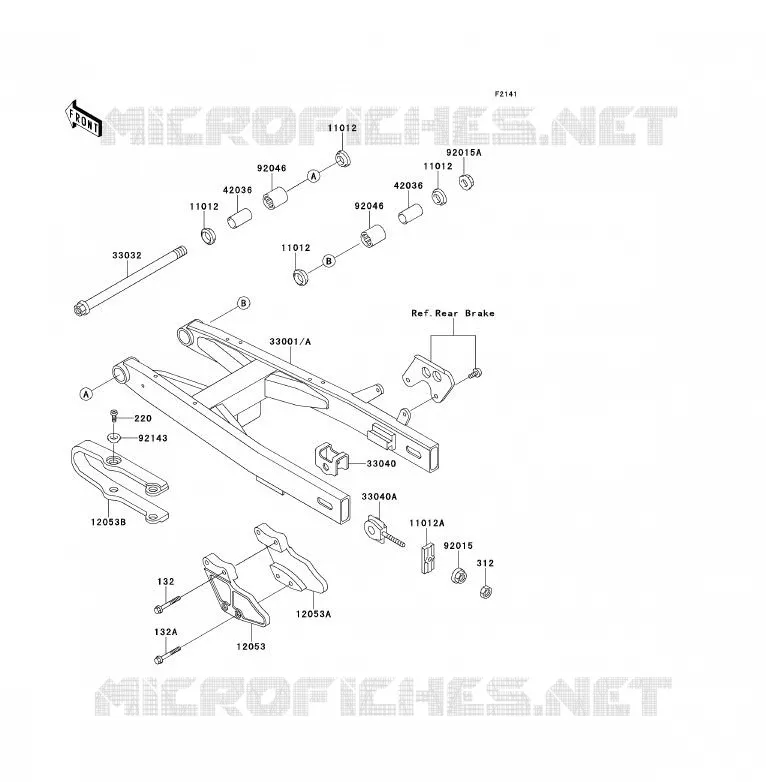 BRAS OSCILLANT Kawasaki TOUT-TERRAIN 80 1994 KX80  KX80-V4