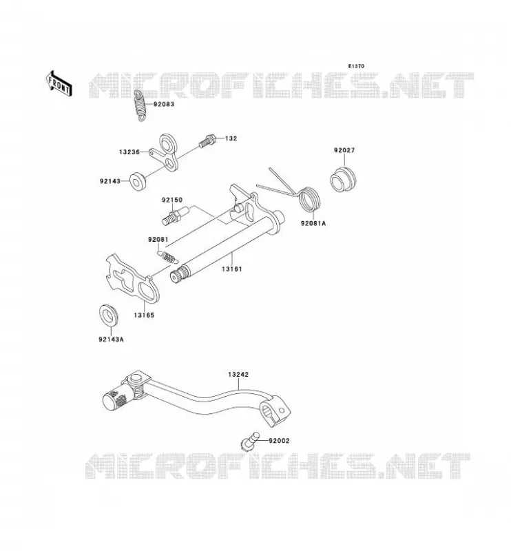 SELECTEUR Kawasaki TOUT-TERRAIN 80 2000 KX80  KX80-X3