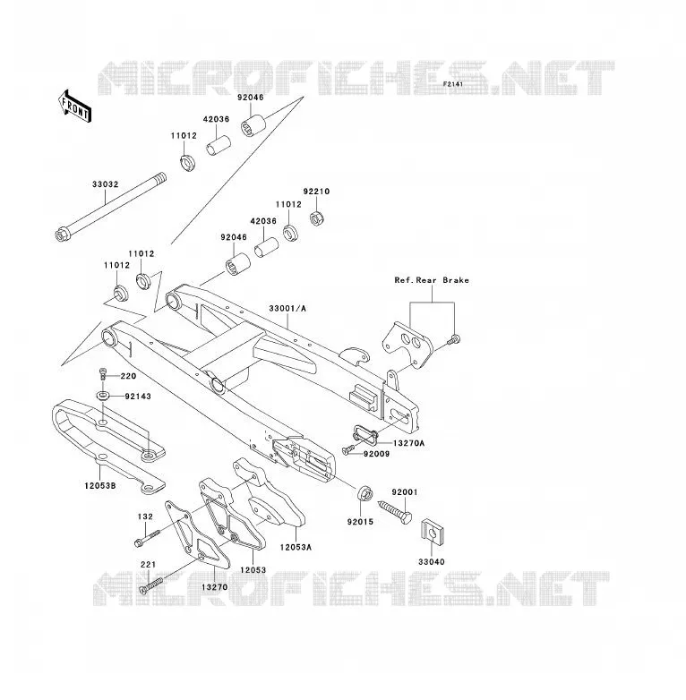 BRAS OSCILLANT Kawasaki TOUT-TERRAIN 85 2001 KX85 - KX85 II  KX85-A1