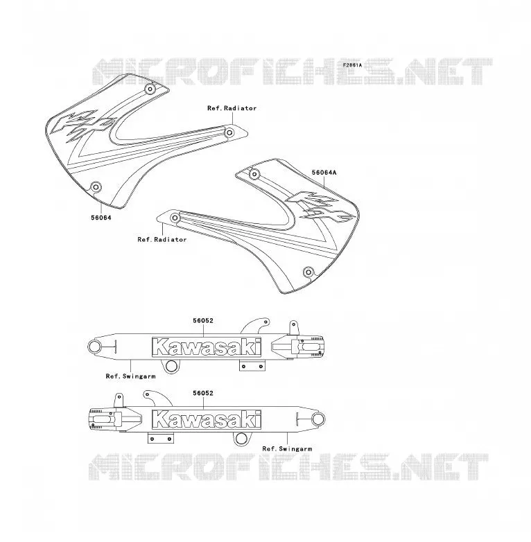 STICKER Kawasaki TOUT-TERRAIN 85 2002 KX85 - KX85 II  KX85-A2