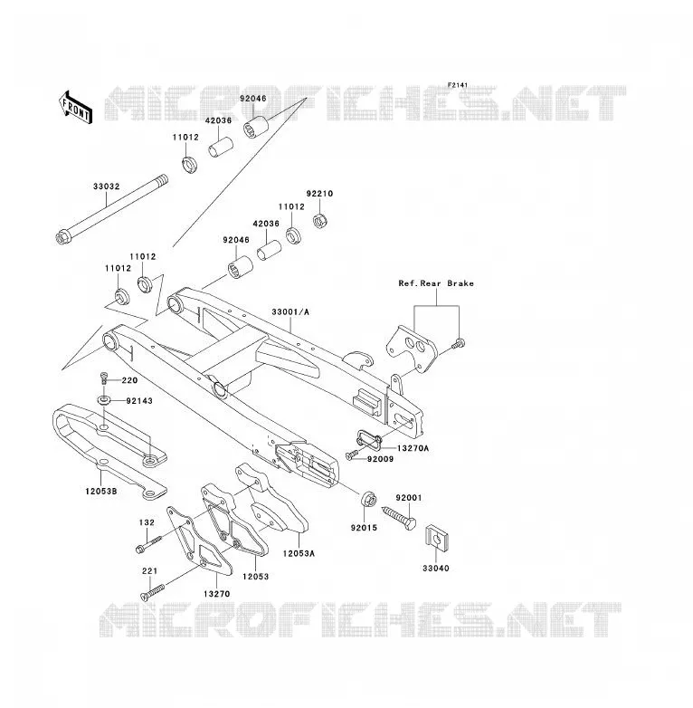 BRAS OSCILLANT Kawasaki TOUT-TERRAIN 85 2004 KX85 - KX85 II  KX85-A4