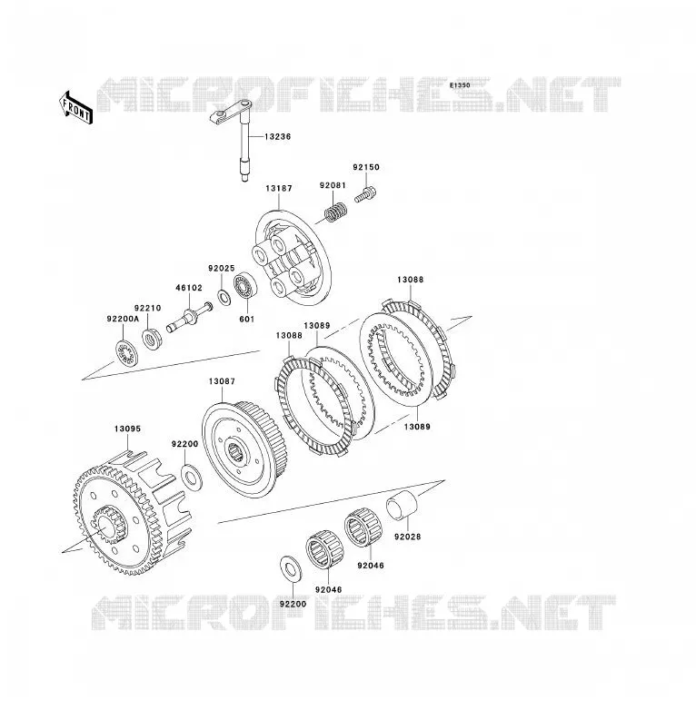EMBRAYAGE Kawasaki TOUT-TERRAIN 85 2004 KX85 - KX85 II  KX85-A4