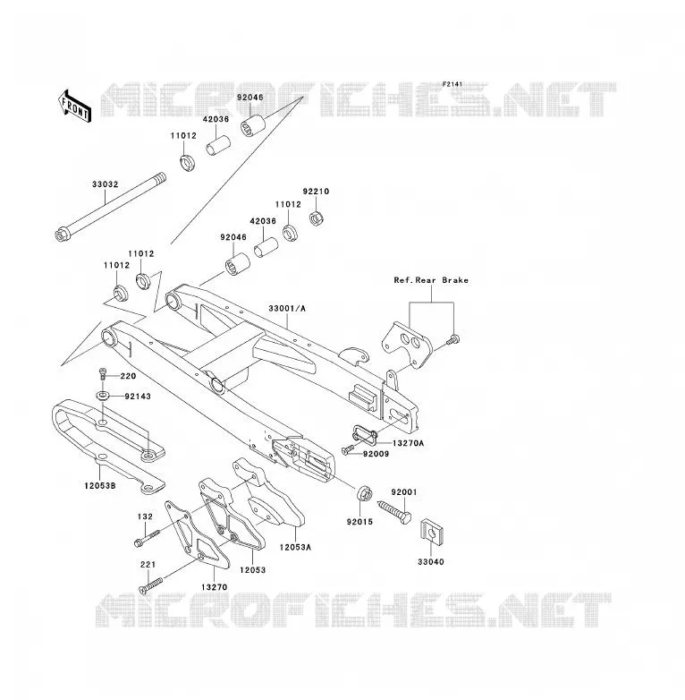 BRAS OSCILLANT Kawasaki TOUT-TERRAIN 85 2005 KX85 - KX85 II  KX85-A5