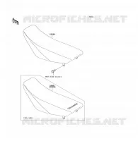 SELLE  85 kawasaki-moto 2005 KX85 - KX85 II E_13