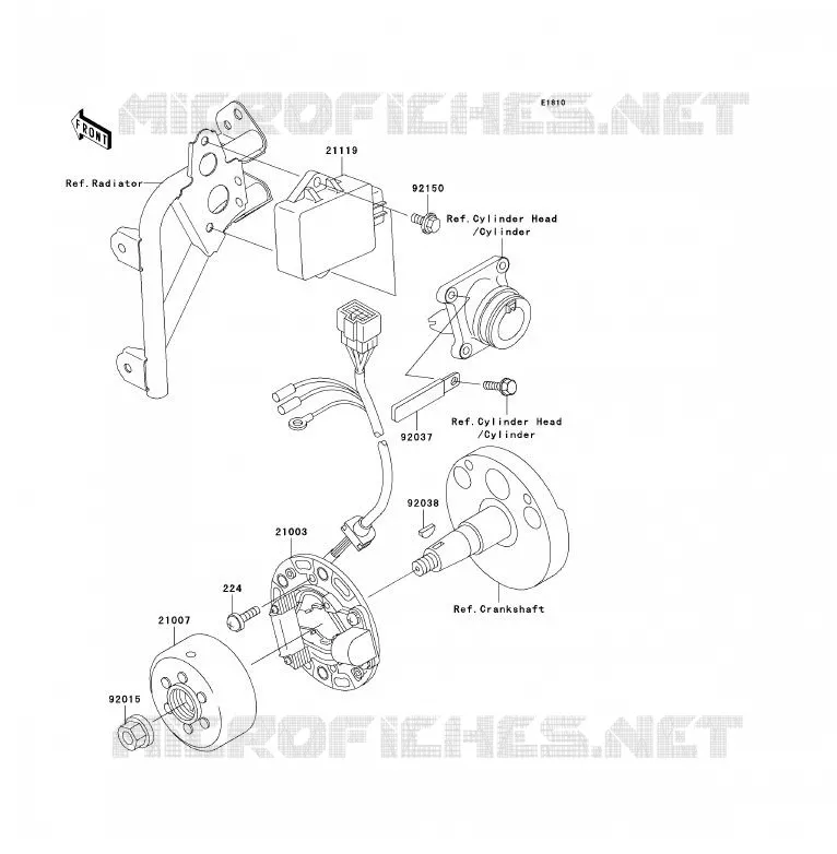G&Eacute;N&Eacute;RATEUR Kawasaki TOUT-TERRAIN 85 2005 KX85 - KX85 II  KX85-A5