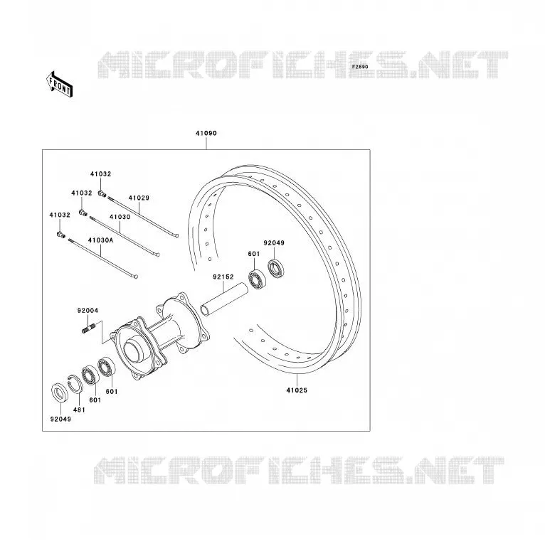 PIECE EN OPTION Kawasaki TOUT-TERRAIN 85 2006 KX85  KX85A6F