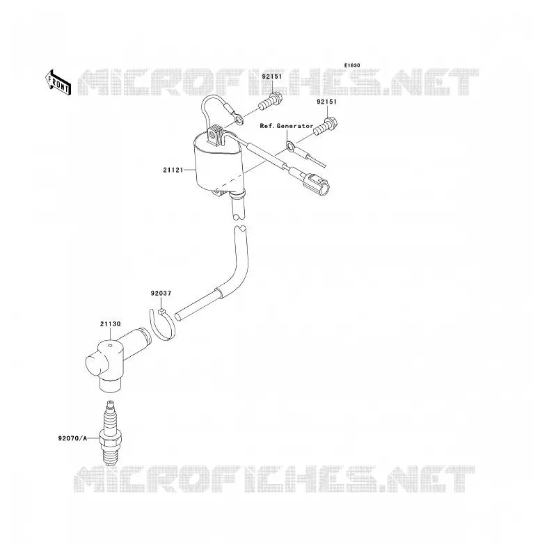 SYSTEME D&acute;ALLUMAGE Kawasaki TOUT-TERRAIN 85 2006 KX85  KX85A6F