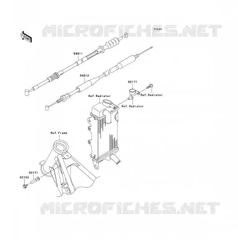 CABLES Kawasaki TOUT-TERRAIN 85 2008 KX85  KX85A8F