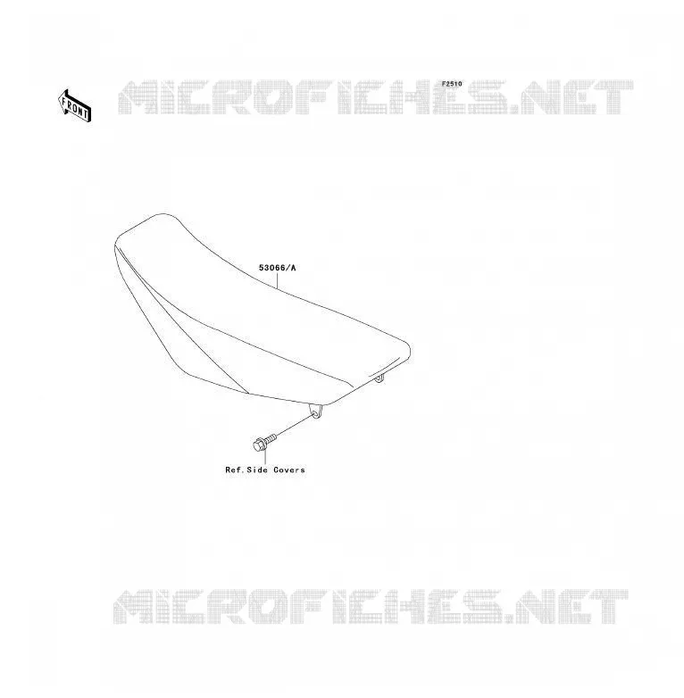 SELLE Kawasaki TOUT-TERRAIN 85 2008 KX85  KX85A8F