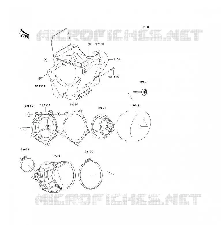 FILTRE A AIR Kawasaki TOUT-TERRAIN 85 2011 KX85 - KX85 II  KX85ABF