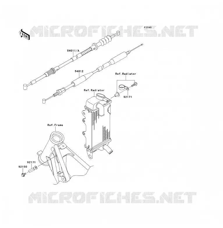 CABLES Kawasaki TOUT-TERRAIN 85 2013 KX85 - KX85 II  KX85ADF