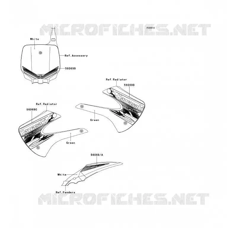STICKER Kawasaki TOUT-TERRAIN 85 2013 KX85 - KX85 II  KX85ADF
