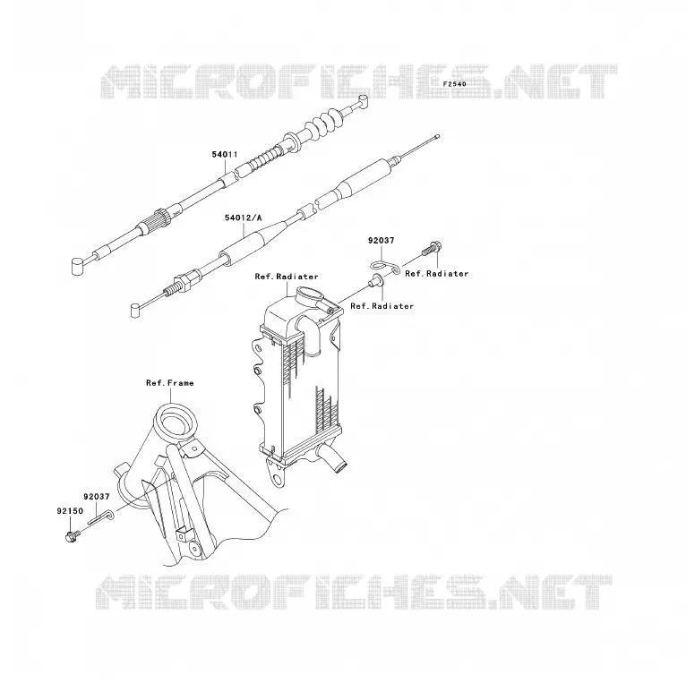 CABLES Kawasaki TOUT-TERRAIN 85 2003 KX85 - KX85 II  KX85-B3