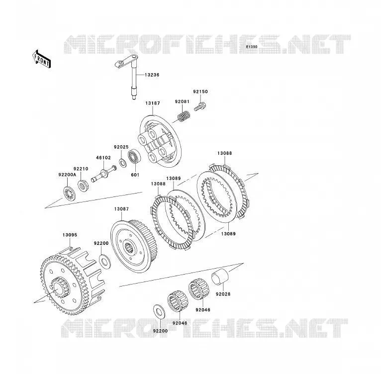 EMBRAYAGE Kawasaki TOUT-TERRAIN 85 2006 KX85 - KX85 II  KX85B6F